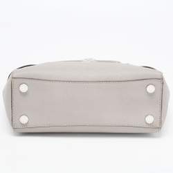 Pre Owned MICHAEL Michael Kors Grey Saffiano Leather Hamilton Traveler Tote