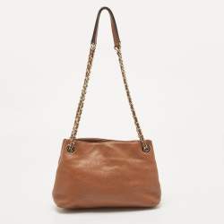 مملوكة مسبقًا MICHAEL Michael Kors Brown Leather Chain Shoulder Bag