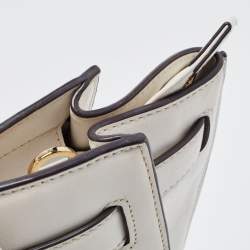 Pre Owned حقيبة يد مايكل مايكل كورس هاميلتون إيست ويست جلد سافيانو أسود 