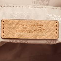 Pre Owned حقيبة مايكل مايكل كورس سيندي دوم كانفاس مقوى بيج بالشعار