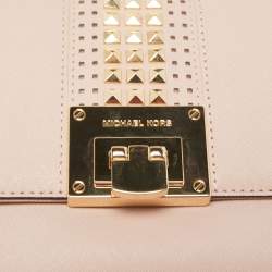 مملوكة مسبقًا Michael Michael Kors Dusty Pink Studded Leather Tina Shoulder Bag