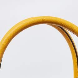 مملوكة مسبقًا MICHAEL Michael Kors Yellow Saffiano Leather Hamilton North South Tote