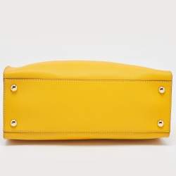 مملوكة مسبقًا MICHAEL Michael Kors Yellow Saffiano Leather Hamilton North South Tote