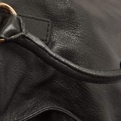 مملوكة مسبقًا MICHAEL Michael Kors Black Leather Hamilton Tote 