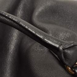 مملوكة مسبقًا MICHAEL Michael Kors Black Leather Hamilton Tote 