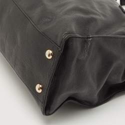 مملوكة مسبقًا MICHAEL Michael Kors Black Leather Hamilton Tote 