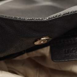 مملوكة مسبقًا MICHAEL Michael Kors Black Leather Hamilton Tote 