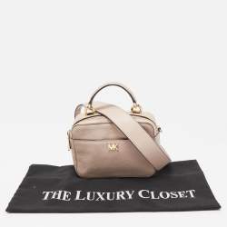 MICHAEL Michael Kors Light Pink Leather Mini Mott Crossbody Bag