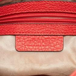 Pre Owned MICHAEL Michael Kors Coral Leather Jet Set Chain Shoulder Bag
