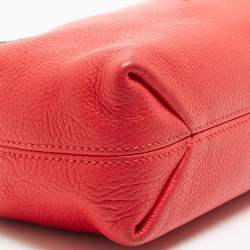 Pre Owned MICHAEL Michael Kors Coral Leather Jet Set Chain Shoulder Bag