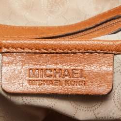 MICHAEL Michael Kors Brown Leather Deneuve Satchel