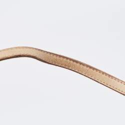 Pre Owned MICHAEL Michael Kors Dark Brown Signature Perforated Coated Canvas Large Jet Set Travel Tote