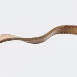 Pre Owned MICHAEL Michael Kors Dark Brown Signature Perforated Coated Canvas Large Jet Set Travel Tote