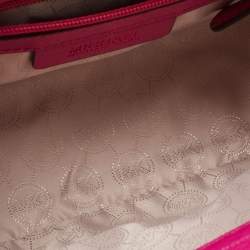 Pre Owned MICHAEL Michael Kors Fuchsia Leather Medium Selma Crossbody Bag