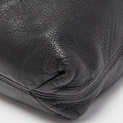 Pre Owned MICHAEL Michael Kors Black Soft Leather Camden Drawstring Hobo