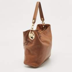 Pre Owned MICHAEL Michael Kors Brown Leather Fulton Hobo