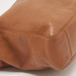 Pre Owned MICHAEL Michael Kors Brown Leather Fulton Hobo