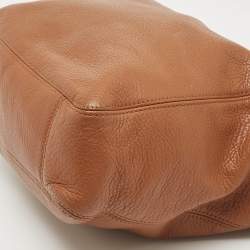 Pre Owned MICHAEL Michael Kors Brown Leather Fulton Hobo