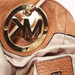 Pre Owned MICHAEL Michael Kors Brown Leather Fulton Hobo