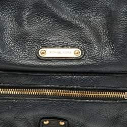 Pre Owned MICHAEL Michael Kors Black Leather Drawstring Shoulder Bag