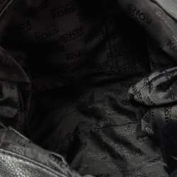 Pre Owned MICHAEL Michael Kors Black Leather Drawstring Shoulder Bag