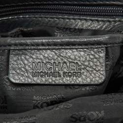 Pre Owned MICHAEL Michael Kors Black Leather Drawstring Shoulder Bag