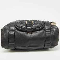 Pre Owned MICHAEL Michael Kors Black Leather Drawstring Shoulder Bag