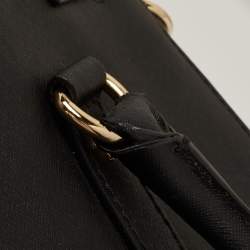 مملوكة مسبقًا MICHAEL Michael Kors Black Leather Large Hamilton North South Tote