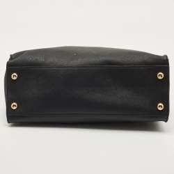 مملوكة مسبقًا MICHAEL Michael Kors Black Leather Large Hamilton North South Tote