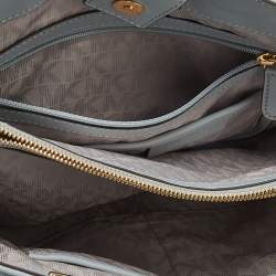 Pre Owned MICHAEL Michael Kors Light Blue Quilted Leather Susannah Tote