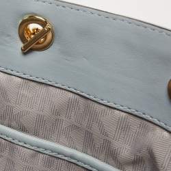 Pre Owned MICHAEL Michael Kors Light Blue Quilted Leather Susannah Tote