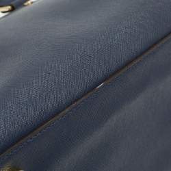 MICHAEL Michael Kors Dark Blue Leather Large Selma Satchel