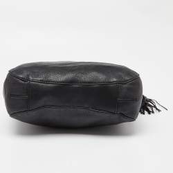 Pre Owned MICHAEL Michael Kors Black Leather Chain Hobo