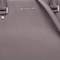 Pre Owned MICHAEL Michael Kors Grey Leather Savannah Tote