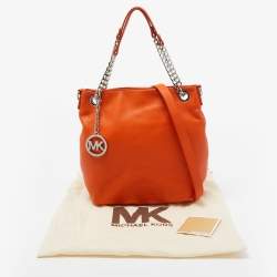 مملوكة مسبقًا  MICHAEL Michael Kors Orange Leather Jet Set Chain Shoulder Bag