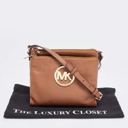 MICHAEL Michael Kors Brown Leather Crossbody Bag