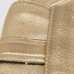 مملوكة مسبقًا MICHAEL Michael Kors Gold Leather Bridgette Crossbody Bag