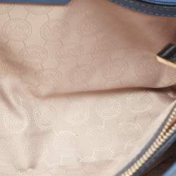 مملوكة مسبقًا MICHAEL Michael Kors Blue Leather Medium East West Dillon Tote