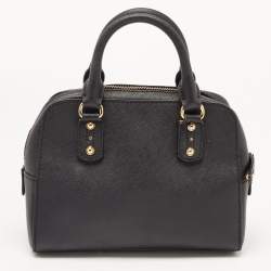 MICHAEL Michael Kors Black Leather Mini Cindy Satchel