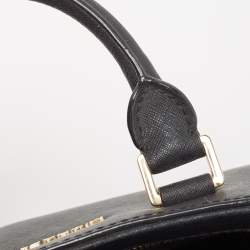 Pre Owned MICHAEL Michael Kors Black Leather Satchel