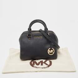 Pre Owned MICHAEL Michael Kors Black Leather Satchel