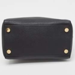 Pre Owned MICHAEL Michael Kors Black Leather Satchel