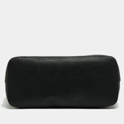 Pre Owned MICHAEL Michael Kors Black Leather Medium Jet Set Travel Tote