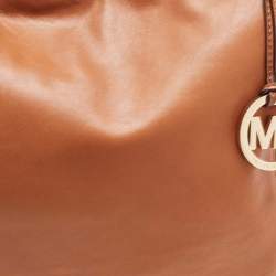 Pre Owned MICHAEL Michael Kors Brown Leather Large Lilly Tote