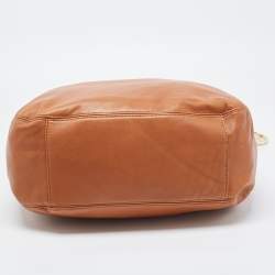 Pre Owned MICHAEL Michael Kors Brown Leather Large Lilly Tote