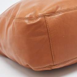 Pre Owned MICHAEL Michael Kors Brown Leather Large Lilly Tote