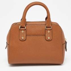 مملوكة مسبقًا MICHAEL Michael Kors Brown Leather Satchel