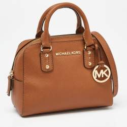 مملوكة مسبقًا MICHAEL Michael Kors Brown Leather Satchel
