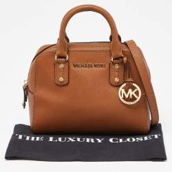 مملوكة مسبقًا MICHAEL Michael Kors Brown Leather Satchel