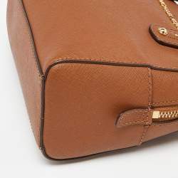 مملوكة مسبقًا MICHAEL Michael Kors Brown Leather Satchel